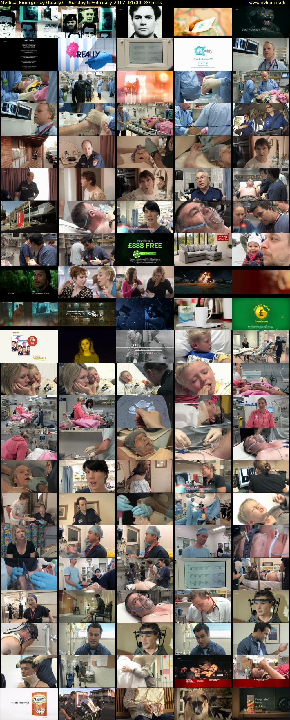 Medical Emergency (Really) Sunday 5 February 2017 01:00 - 01:30