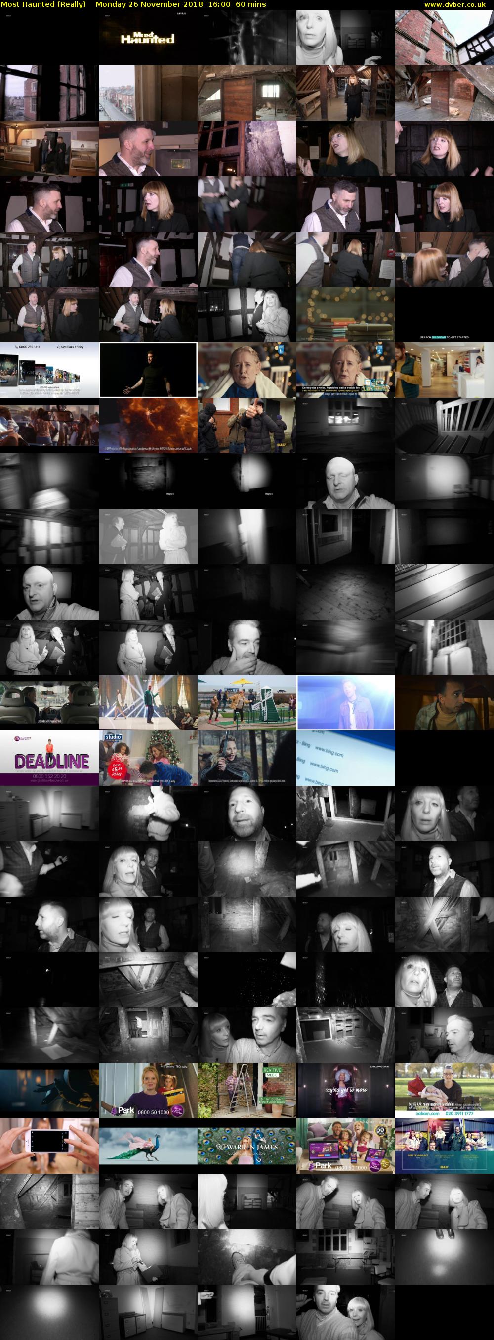 Most Haunted (Really) Monday 26 November 2018 16:00 - 17:00