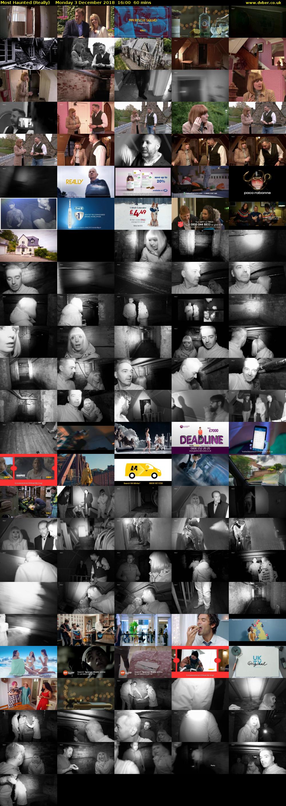 Most Haunted (Really) Monday 3 December 2018 16:00 - 17:00