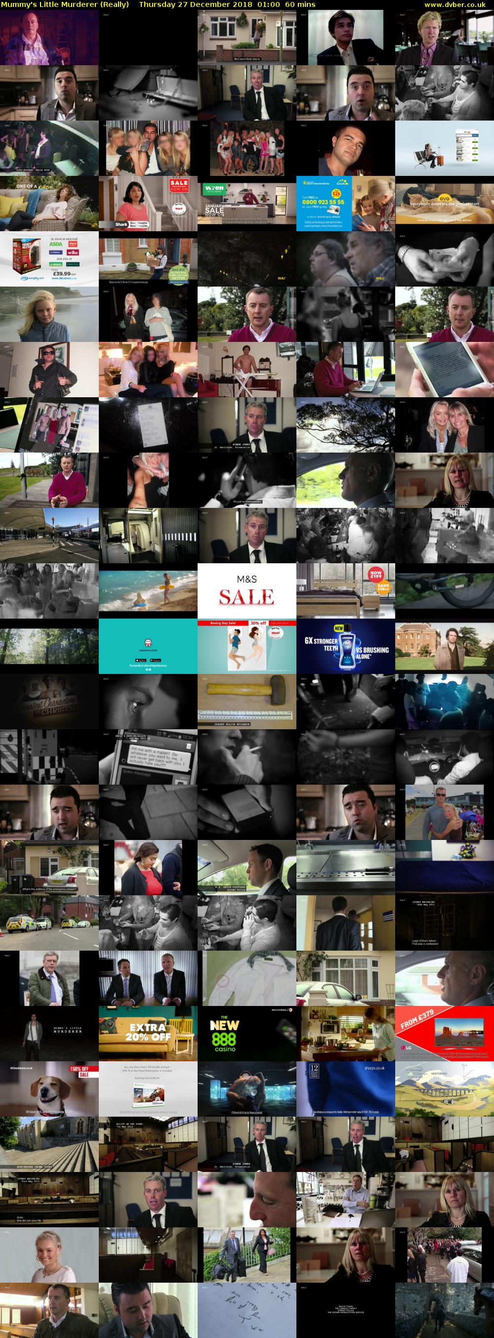 Mummy's Little Murderer (Really) Thursday 27 December 2018 01:00 - 02:00