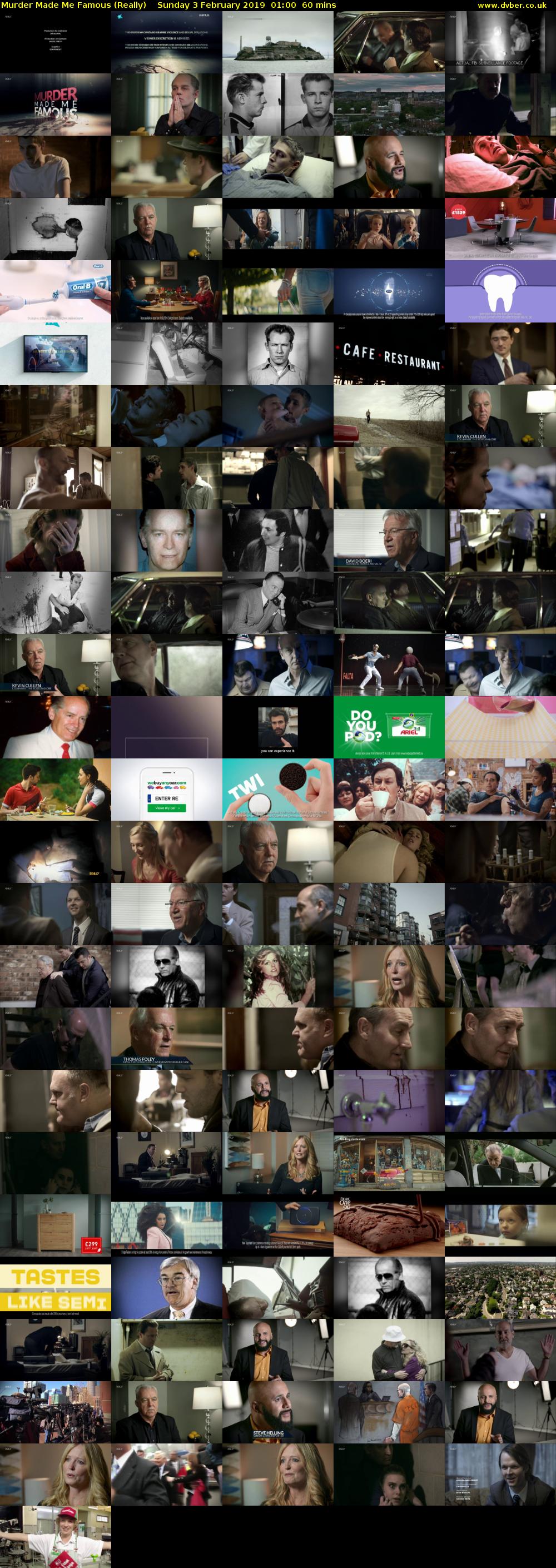 Murder Made Me Famous (Really) Sunday 3 February 2019 01:00 - 02:00