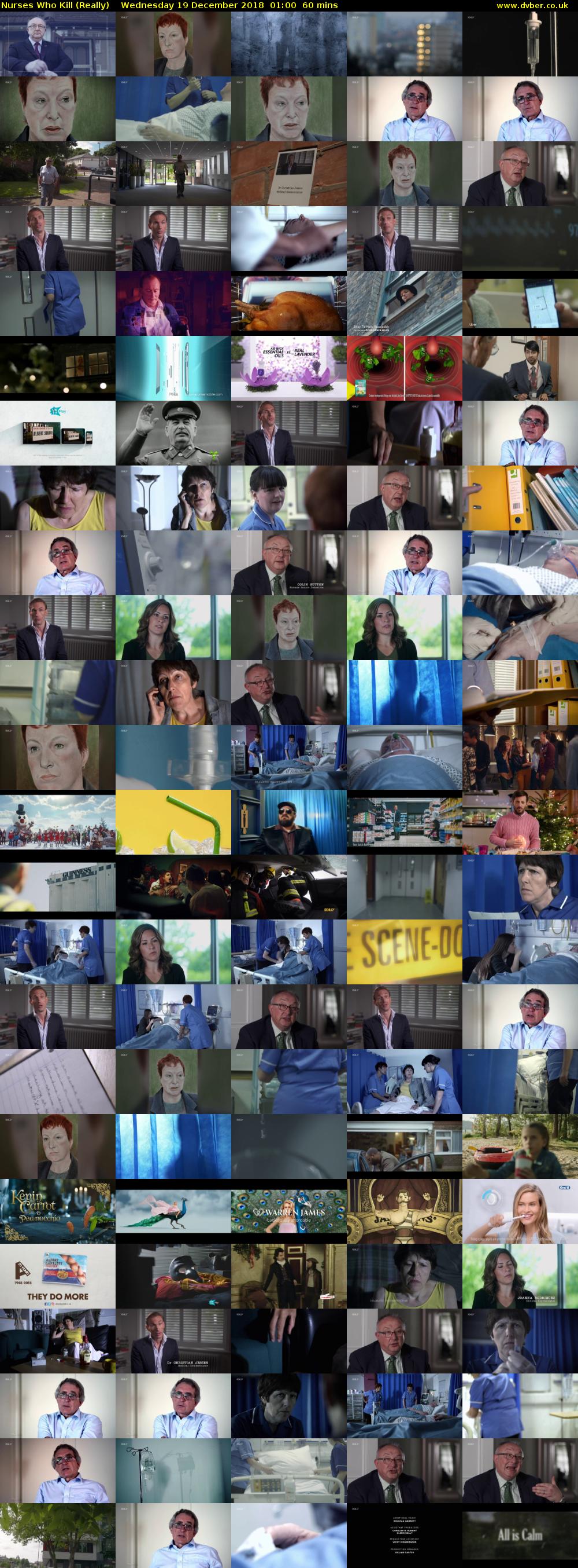 Nurses Who Kill (Really) Wednesday 19 December 2018 01:00 - 02:00