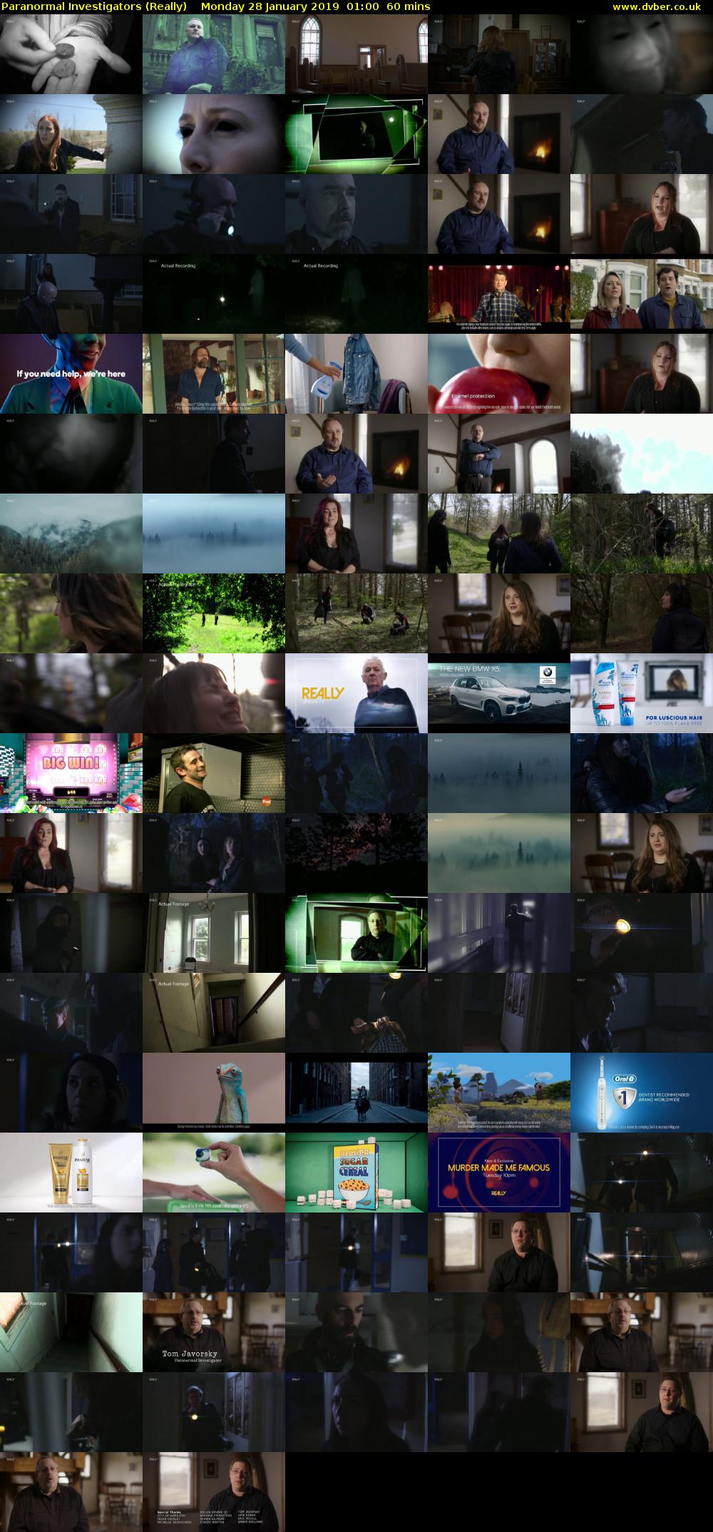 Paranormal Investigators (Really) Monday 28 January 2019 01:00 - 02:00