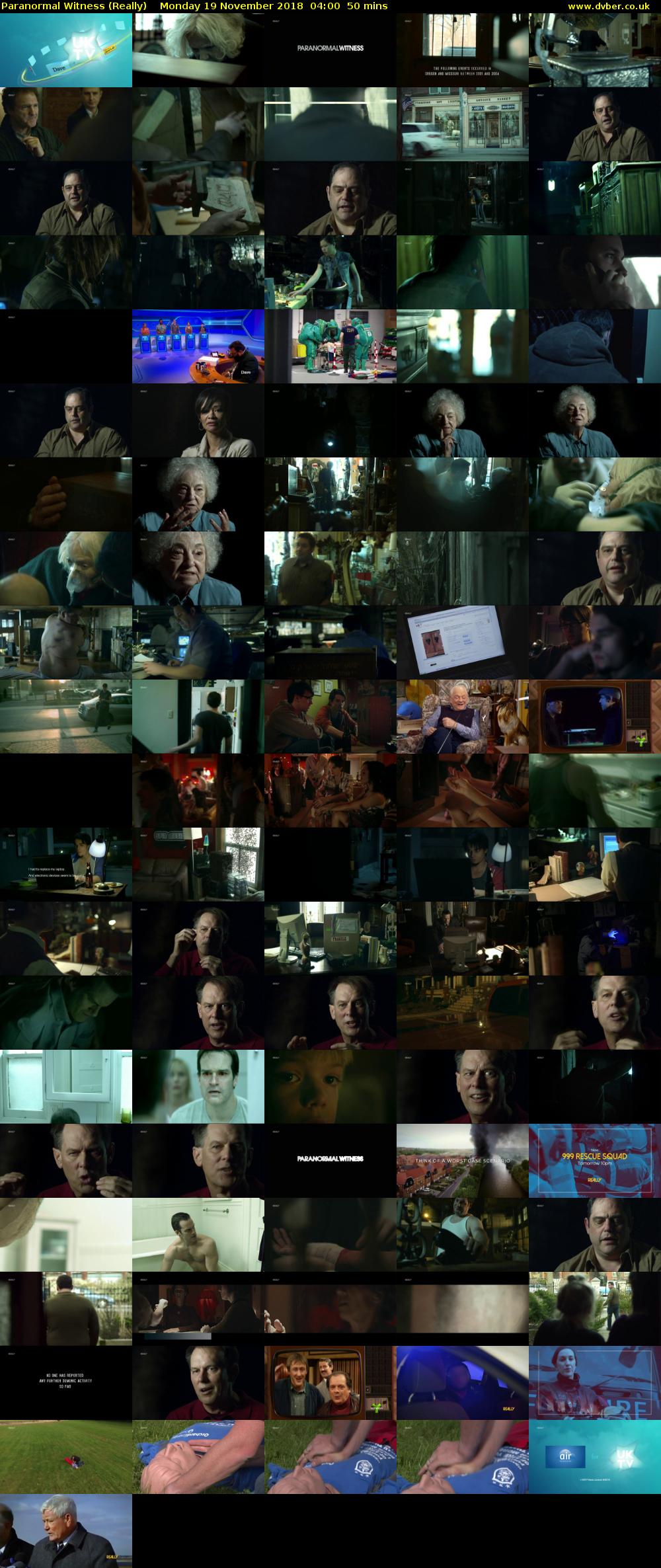 Paranormal Witness (Really) Monday 19 November 2018 04:00 - 04:50