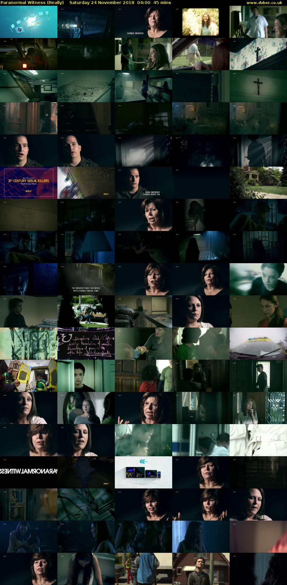Paranormal Witness (Really) Saturday 24 November 2018 04:00 - 04:45