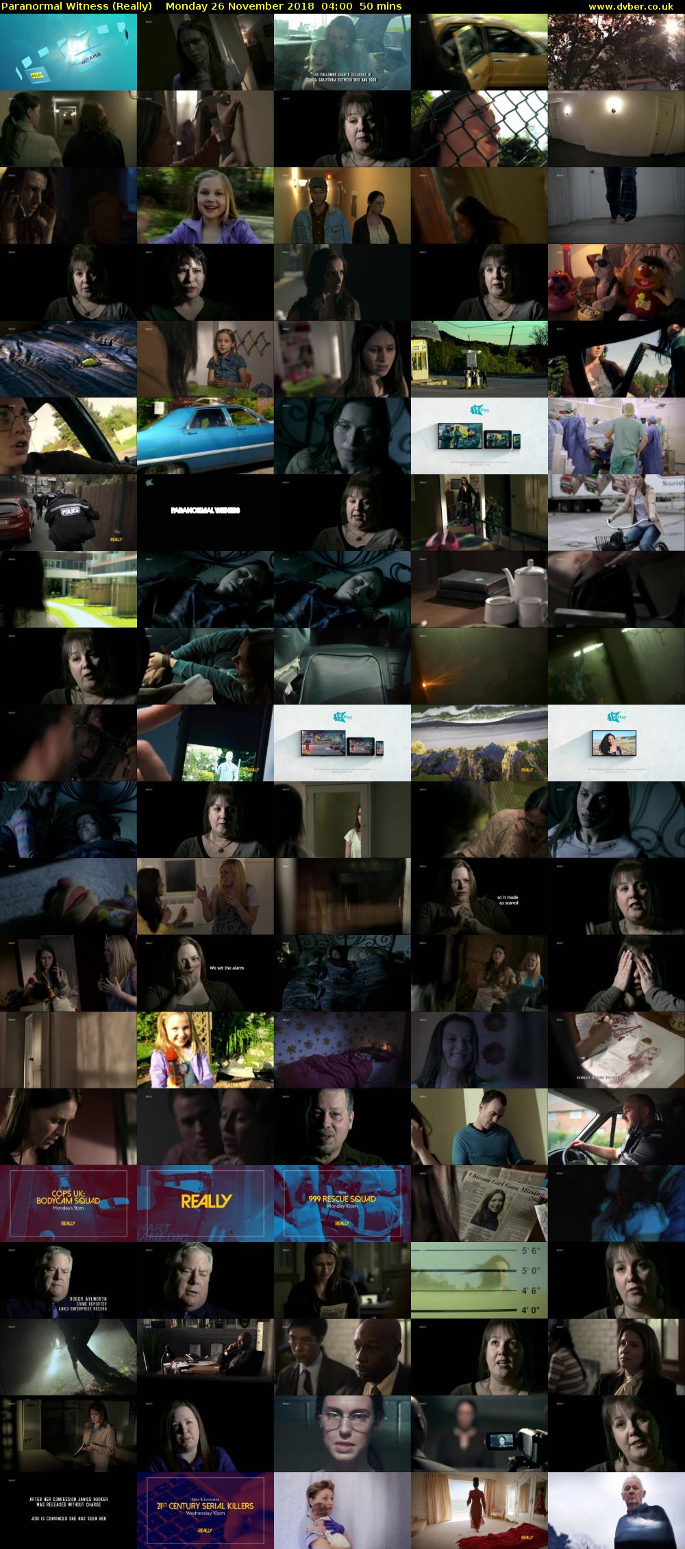 Paranormal Witness (Really) Monday 26 November 2018 04:00 - 04:50