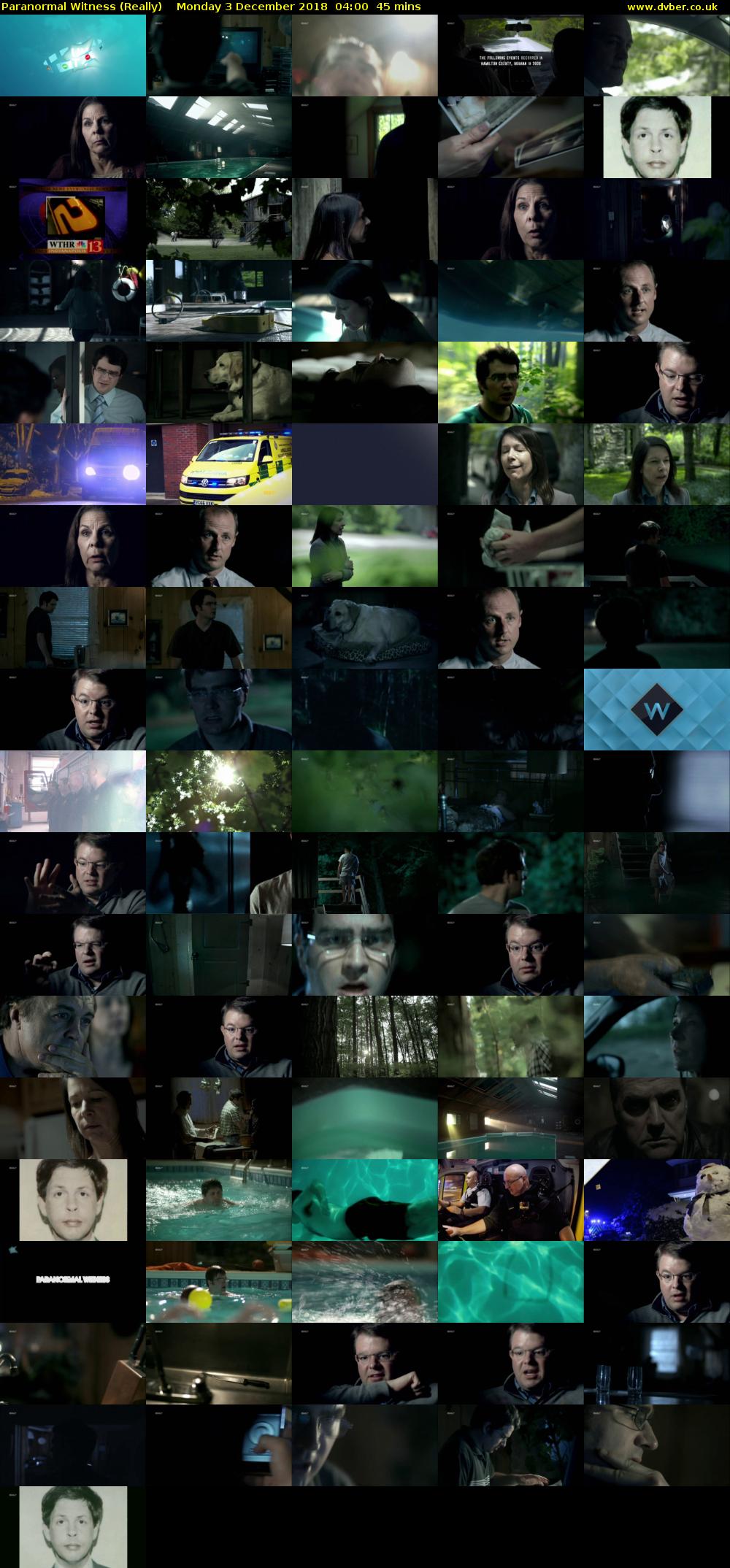 Paranormal Witness (Really) Monday 3 December 2018 04:00 - 04:45