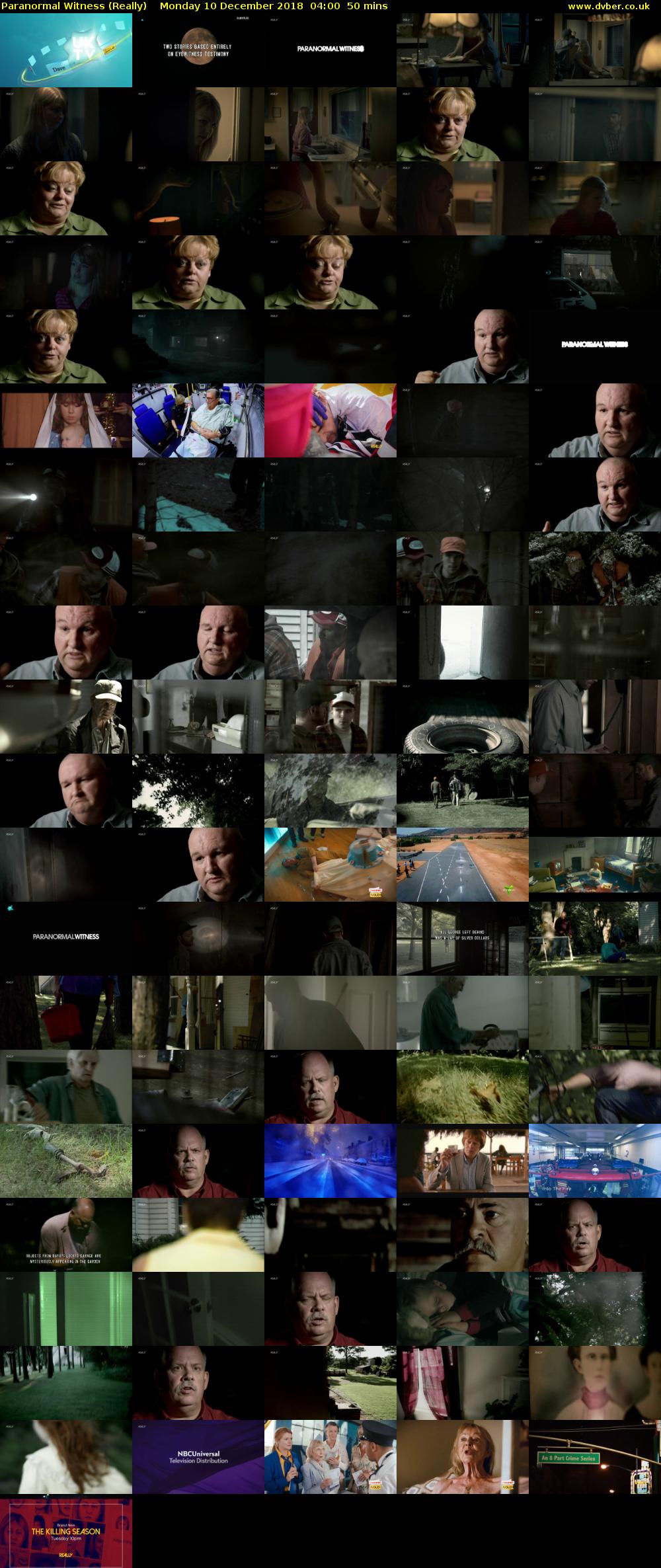 Paranormal Witness (Really) Monday 10 December 2018 04:00 - 04:50