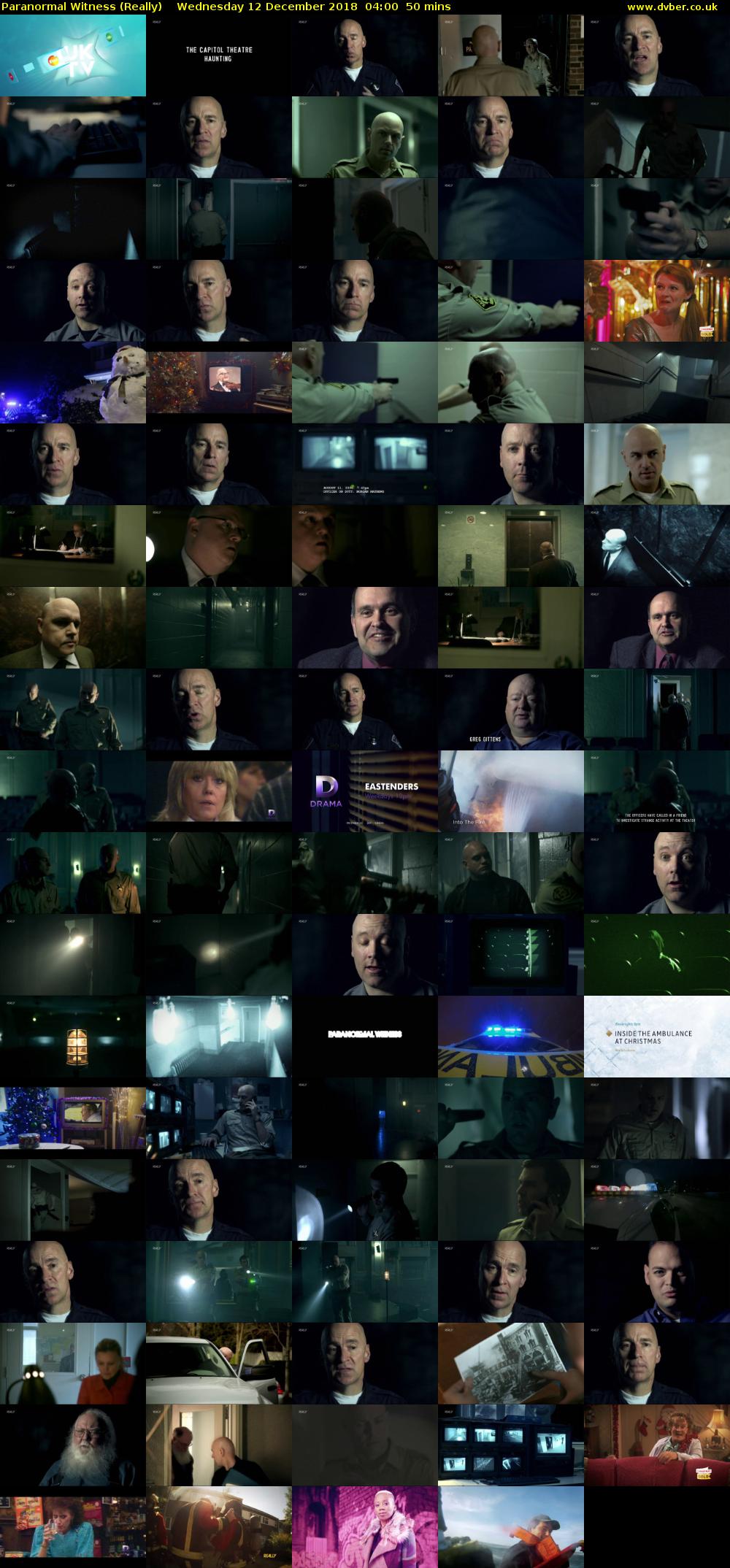 Paranormal Witness (Really) Wednesday 12 December 2018 04:00 - 04:50