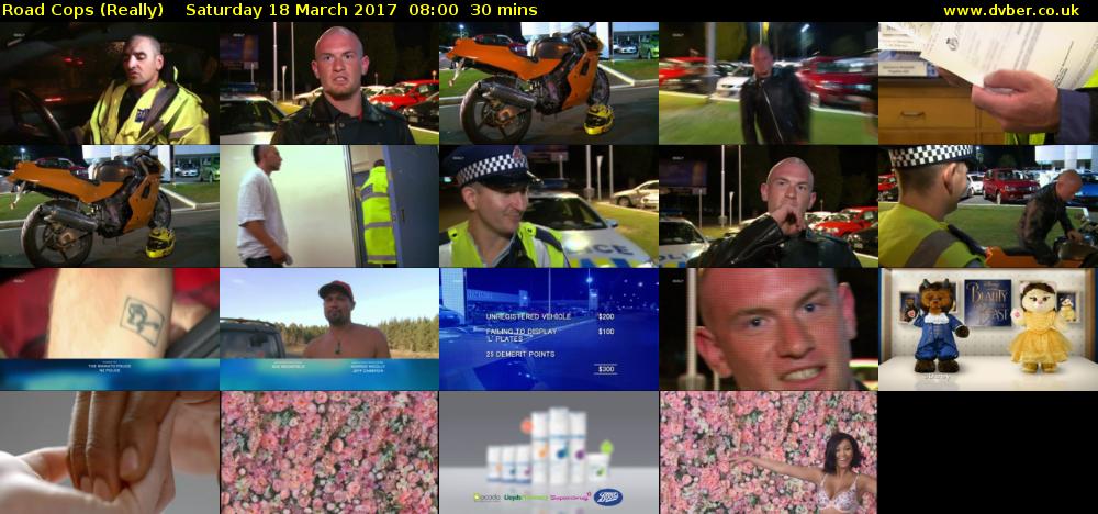 Road Cops (Really) Saturday 18 March 2017 08:00 - 08:30