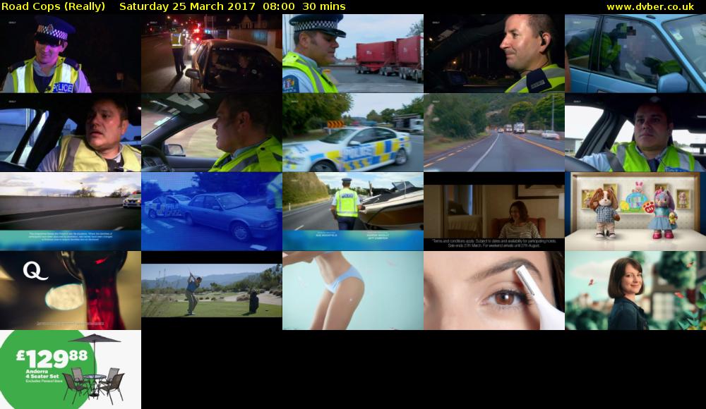 Road Cops (Really) Saturday 25 March 2017 08:00 - 08:30