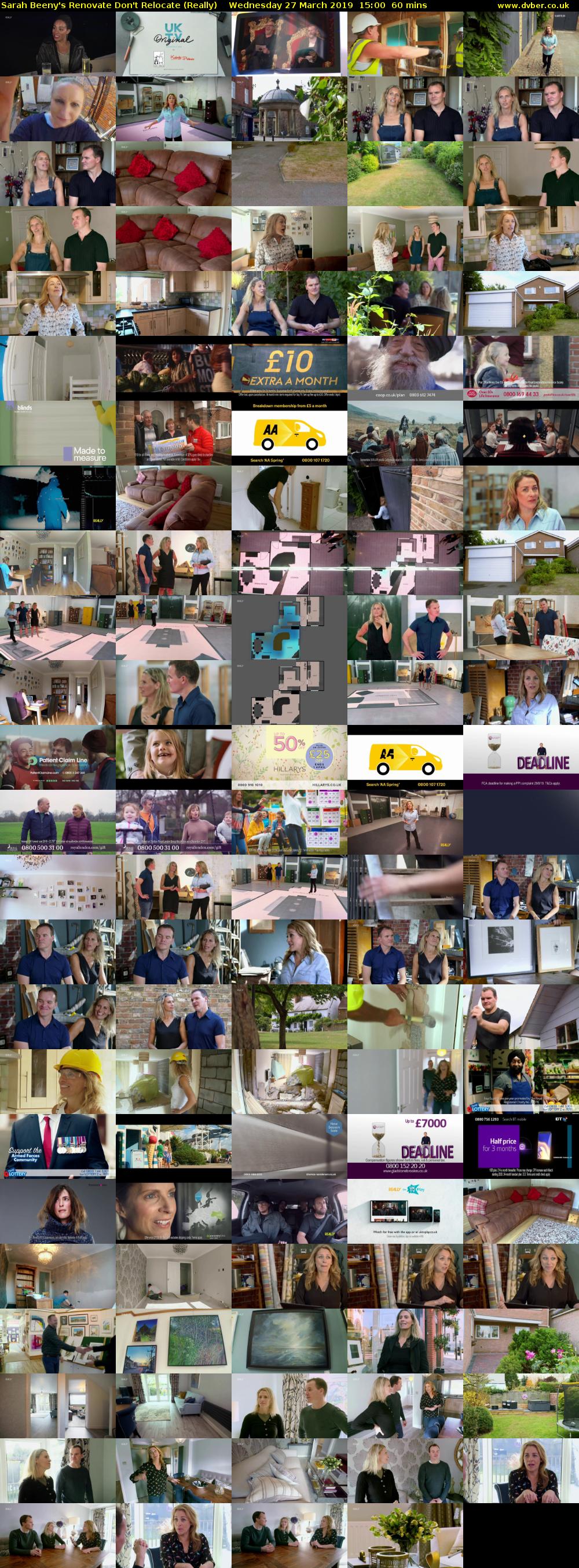 Sarah Beeny's Renovate Don't Relocate (Really) Wednesday 27 March 2019 15:00 - 16:00
