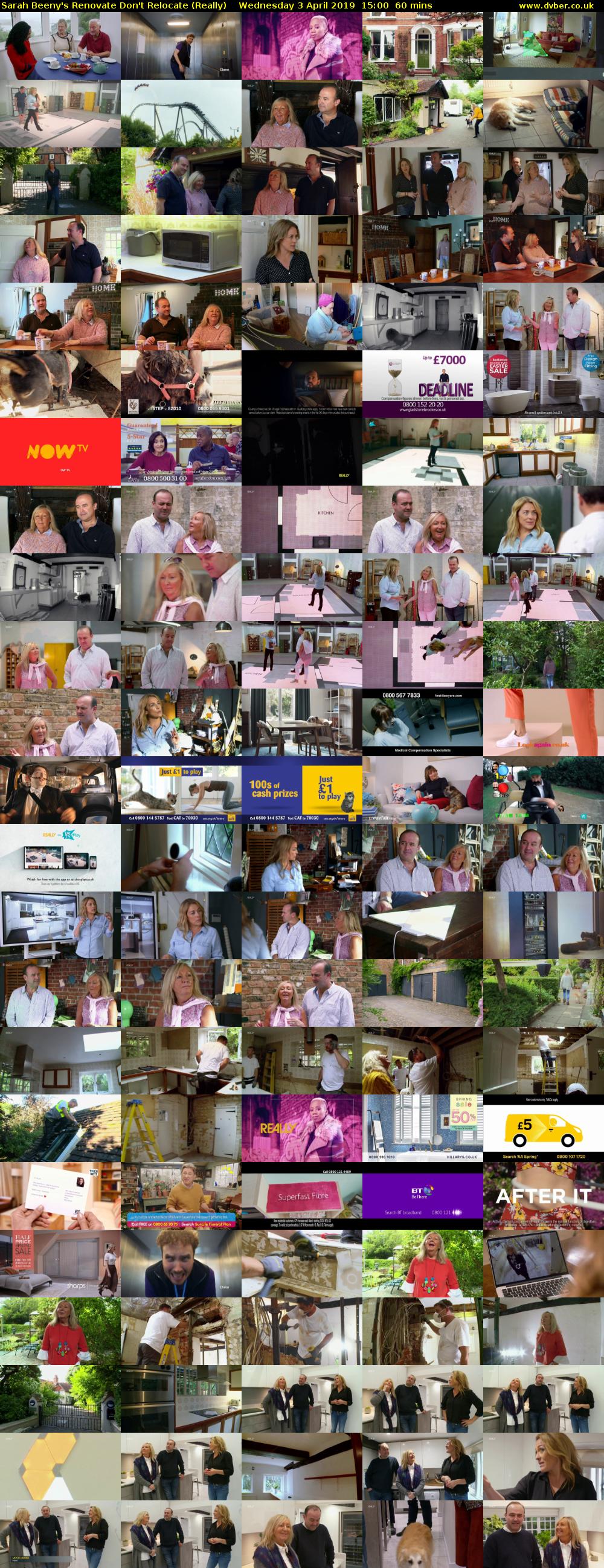 Sarah Beeny's Renovate Don't Relocate (Really) Wednesday 3 April 2019 15:00 - 16:00
