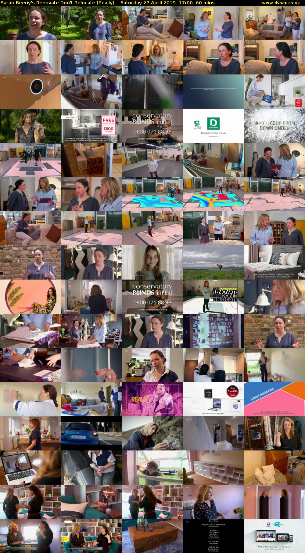 Sarah Beeny's Renovate Don't Relocate (Really) Saturday 27 April 2019 17:00 - 18:00