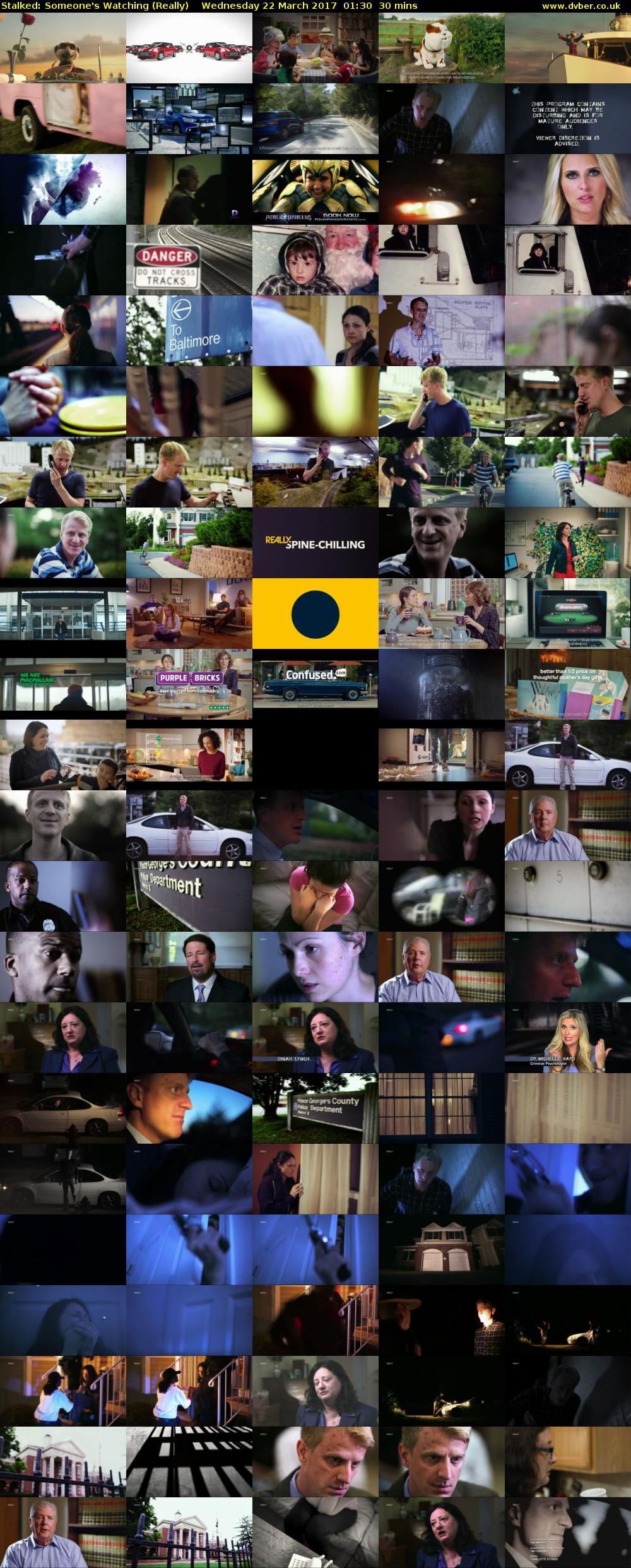 Stalked: Someone's Watching (Really) Wednesday 22 March 2017 01:30 - 02:00
