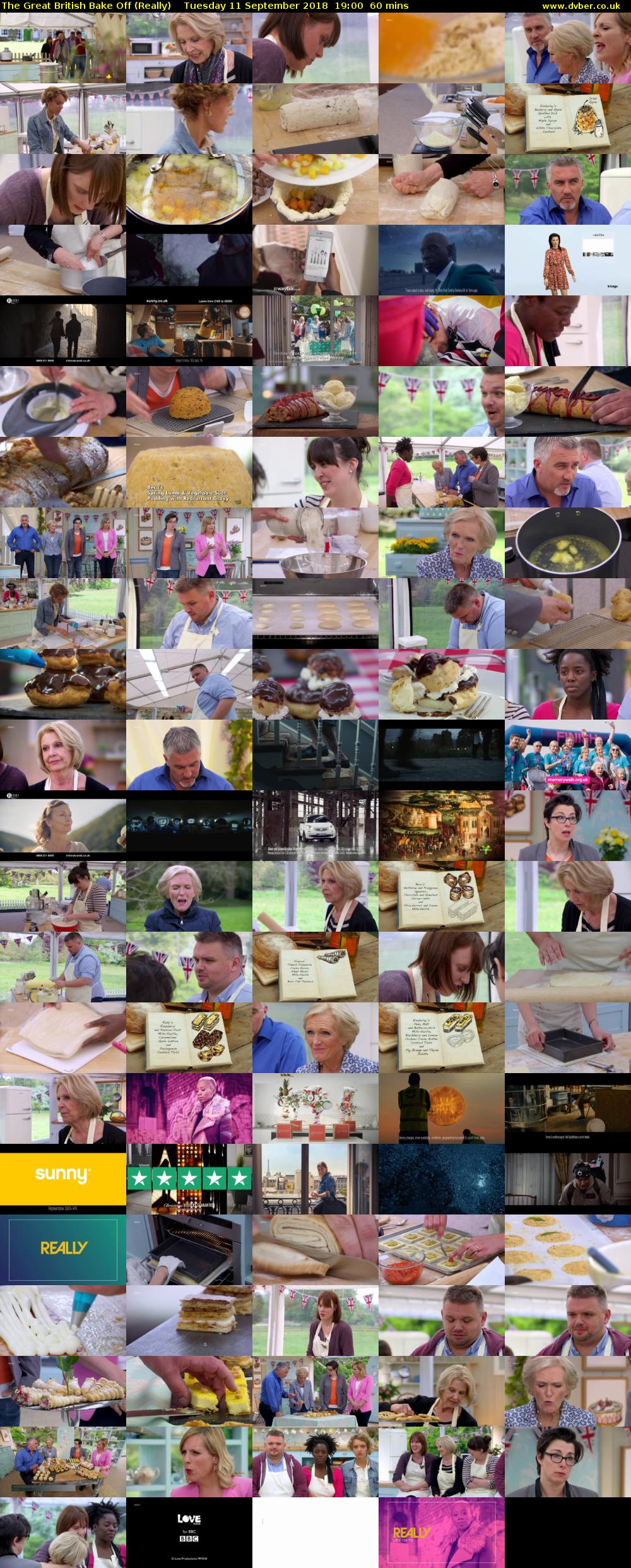 The Great British Bake Off (Really) Tuesday 11 September 2018 19:00 - 20:00