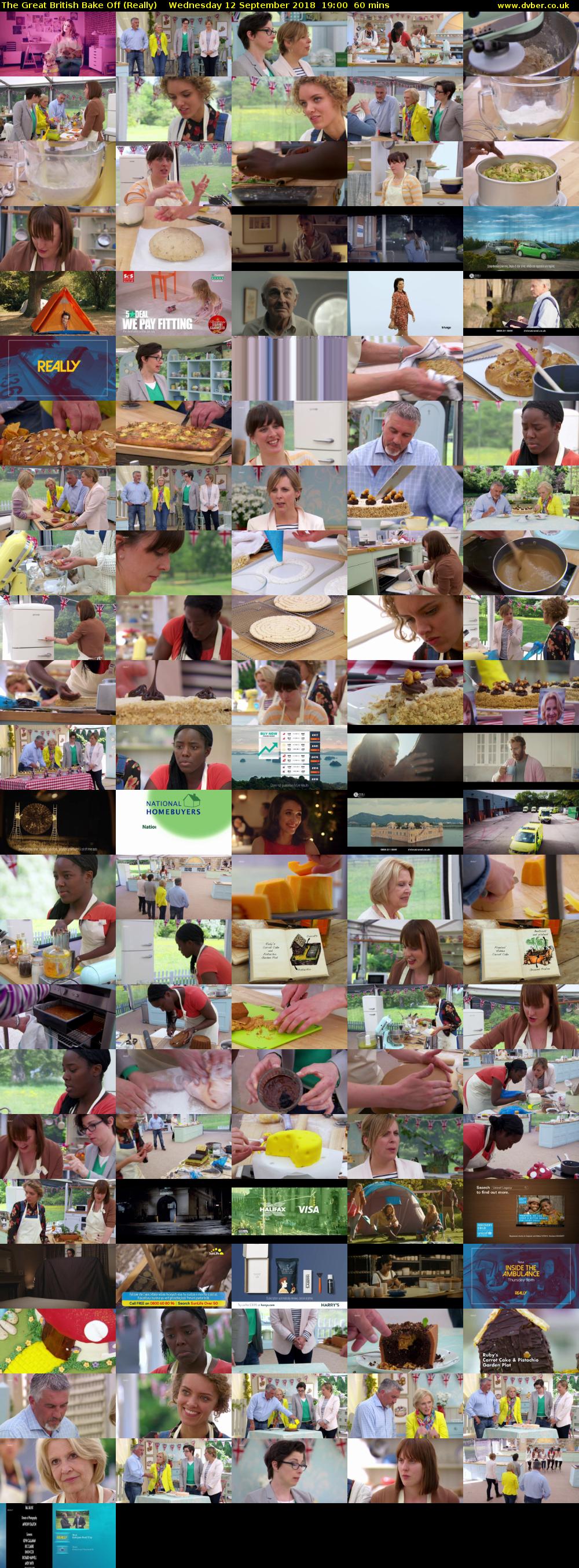 The Great British Bake Off (Really) Wednesday 12 September 2018 19:00 - 20:00