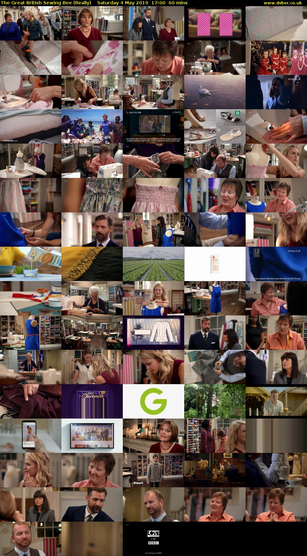 The Great British Sewing Bee (Really) Saturday 4 May 2019 17:00 - 18:00