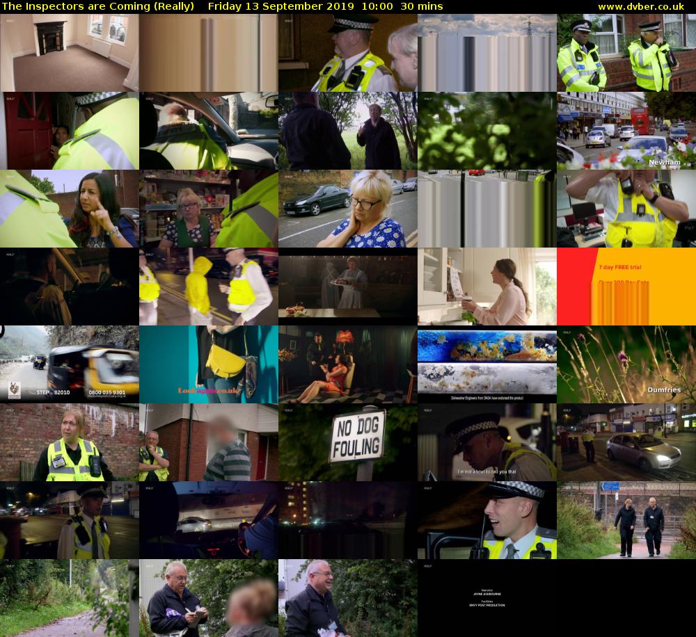 The Inspectors Are Coming (Really) Friday 13 September 2019 10:00 - 10:30