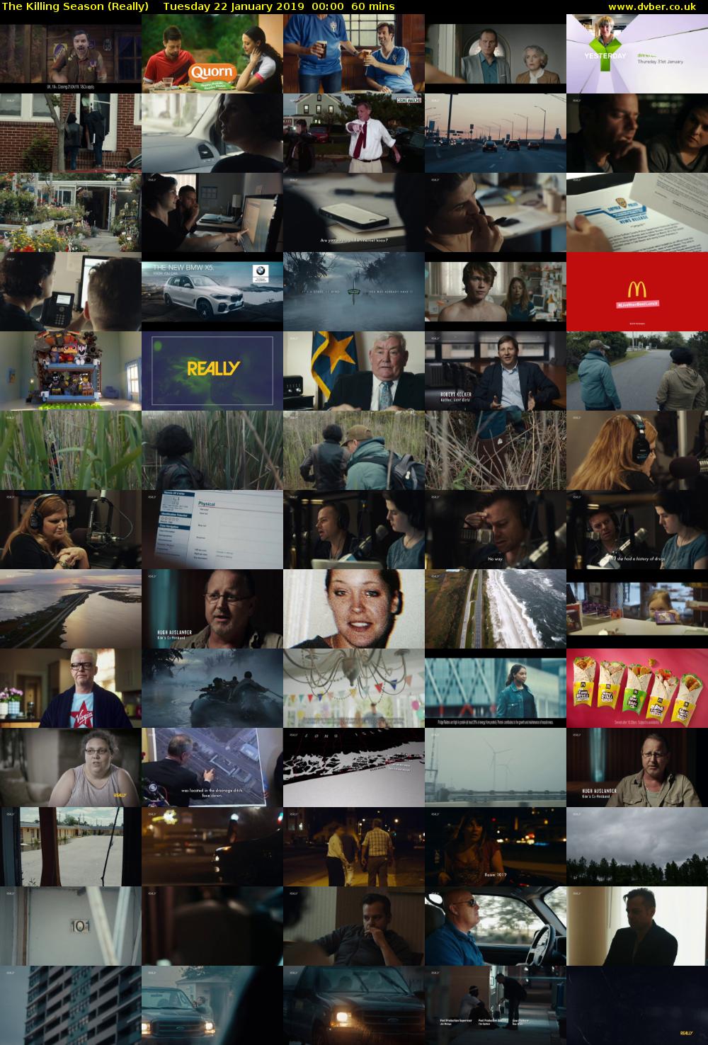 The Killing Season (Really) Tuesday 22 January 2019 00:00 - 01:00