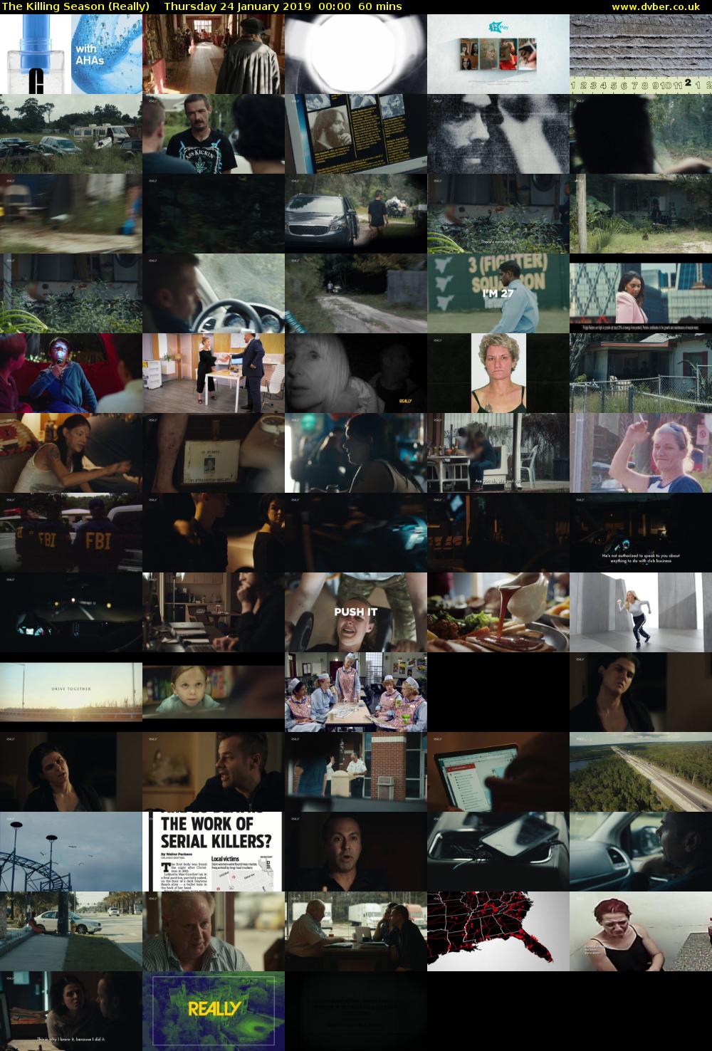 The Killing Season (Really) Thursday 24 January 2019 00:00 - 01:00