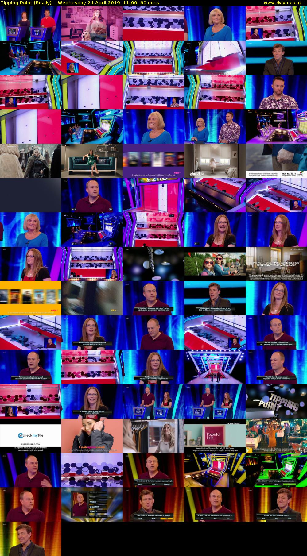 Tipping Point (Really) Wednesday 24 April 2019 11:00 - 12:00