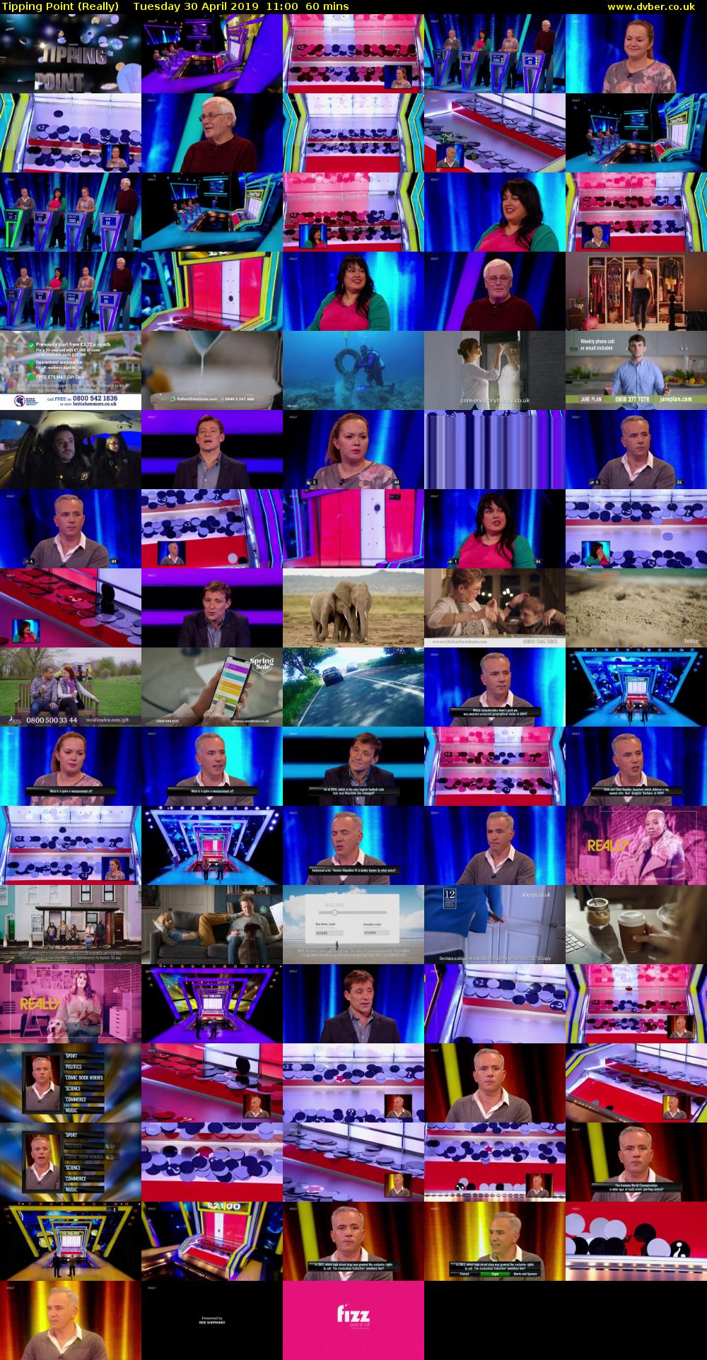 Tipping Point (Really) Tuesday 30 April 2019 11:00 - 12:00