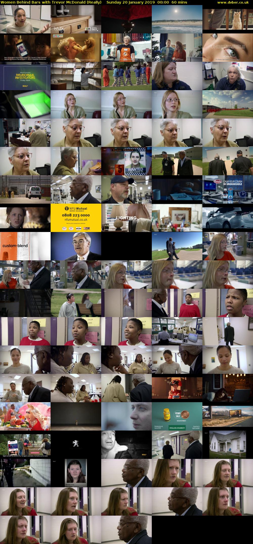 Women Behind Bars with Trevor McDonald (Really) Sunday 20 January 2019 00:00 - 01:00