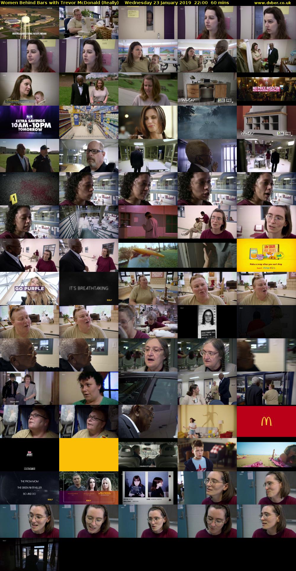 Women Behind Bars with Trevor McDonald (Really) Wednesday 23 January 2019 22:00 - 23:00