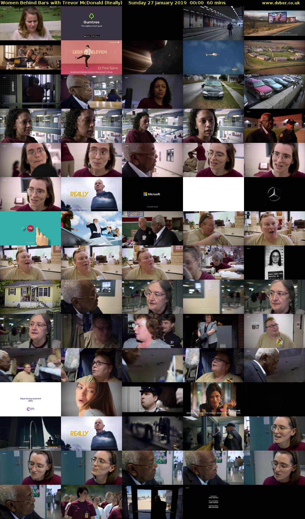 Women Behind Bars with Trevor McDonald (Really) Sunday 27 January 2019 00:00 - 01:00