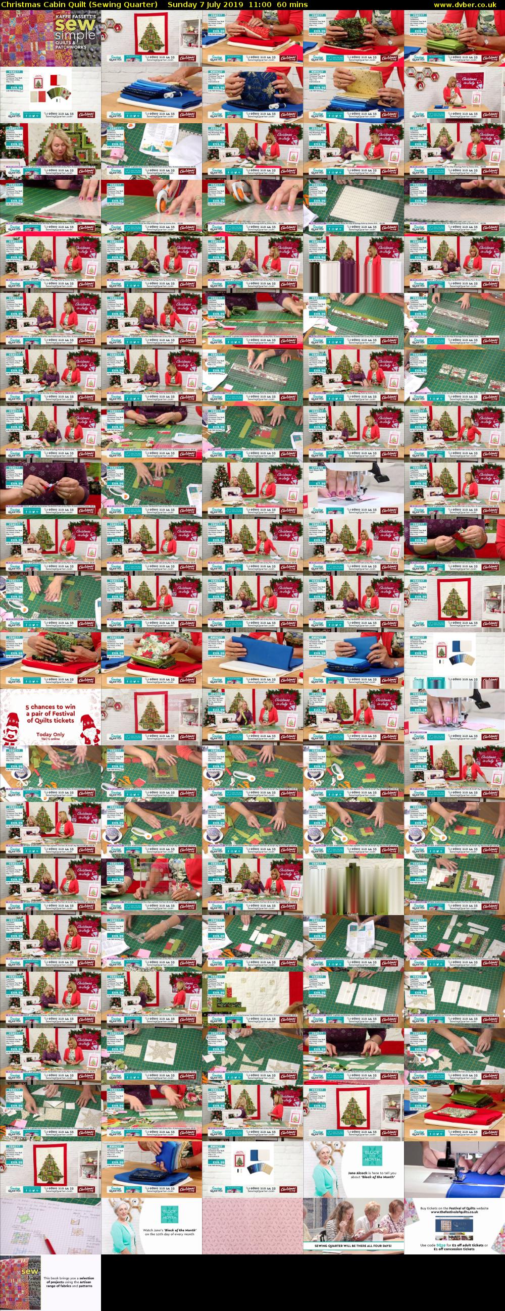 Christmas Cabin Quilt (Sewing Quarter) Sunday 7 July 2019 11:00 - 12:00