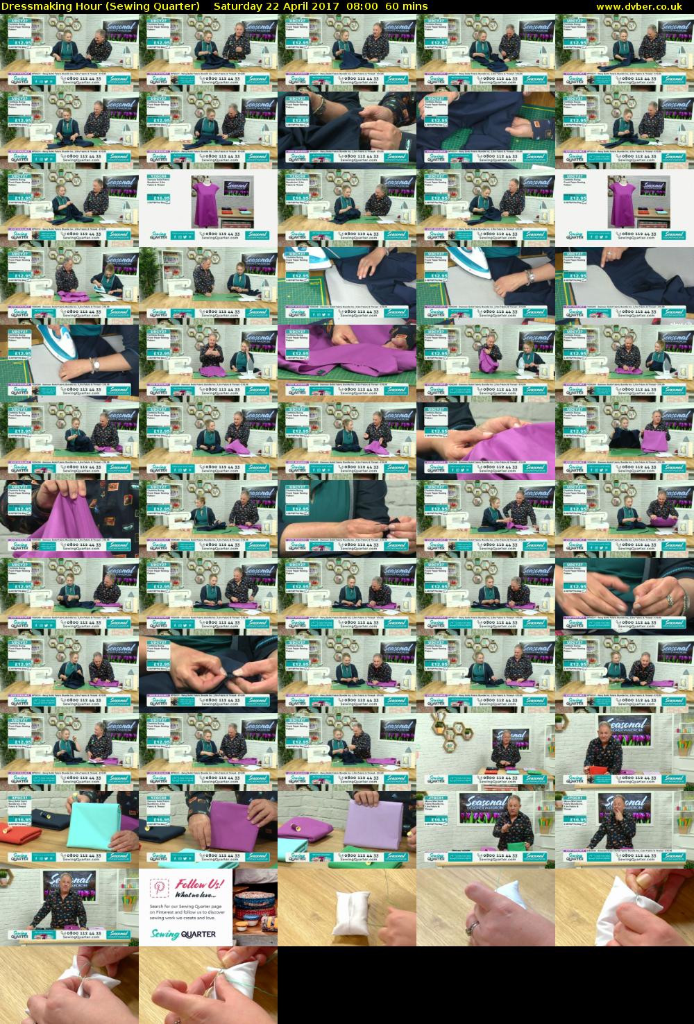 Dressmaking Hour (Sewing Quarter) Saturday 22 April 2017 08:00 - 09:00