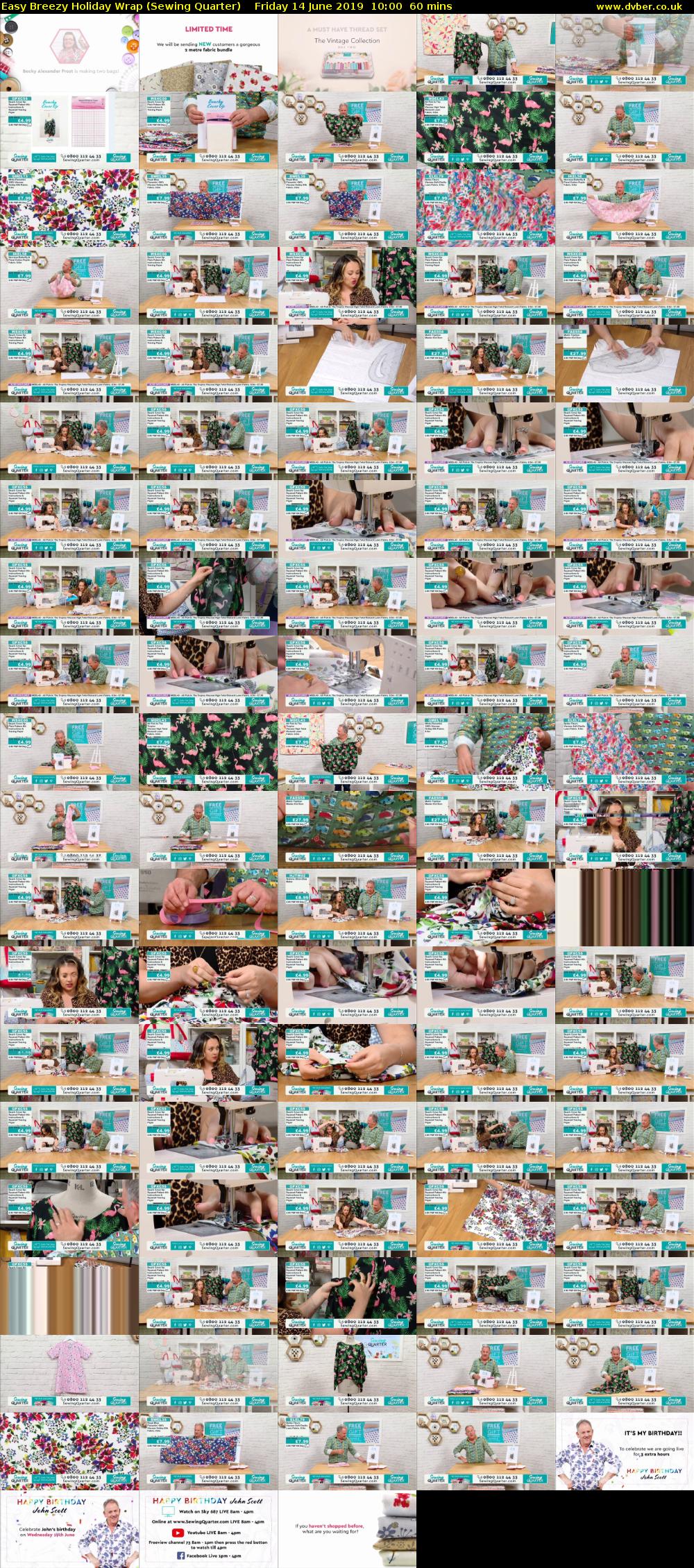 Easy Breezy Holiday Wrap (Sewing Quarter) Friday 14 June 2019 10:00 - 11:00