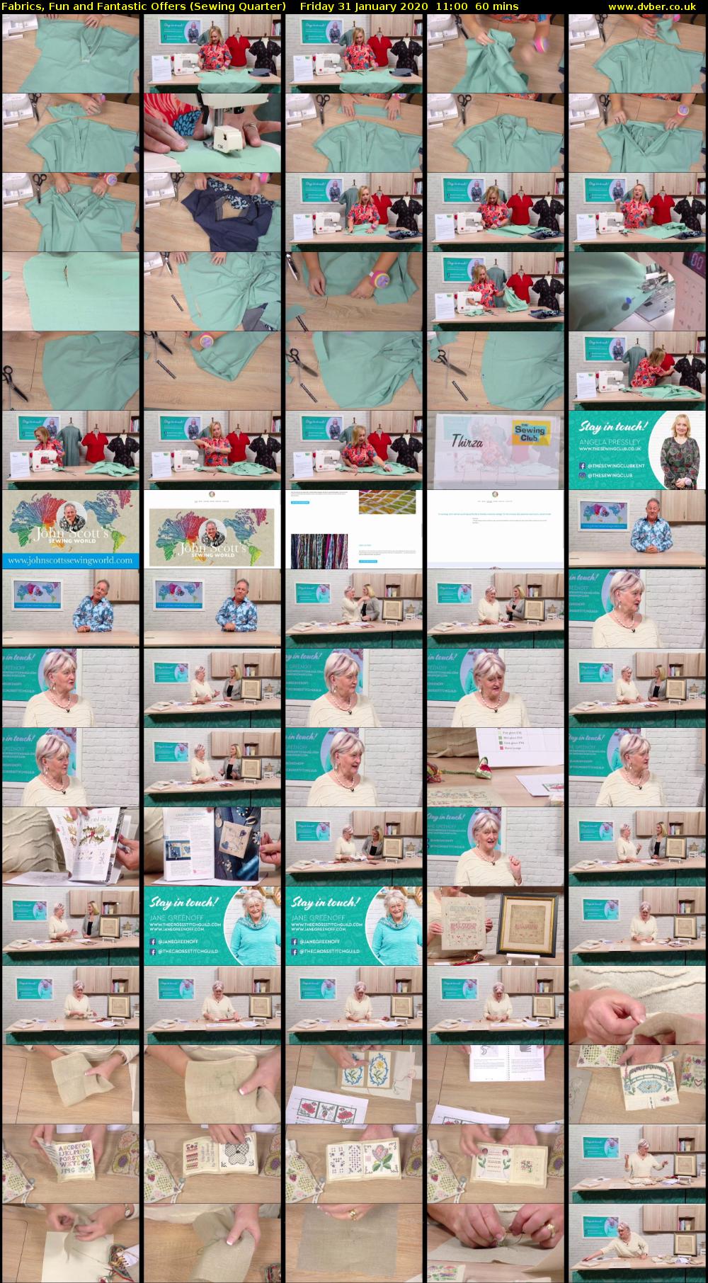 Fabrics, Fun and Fantastic Offers (Sewing Quarter) Friday 31 January 2020 11:00 - 12:00
