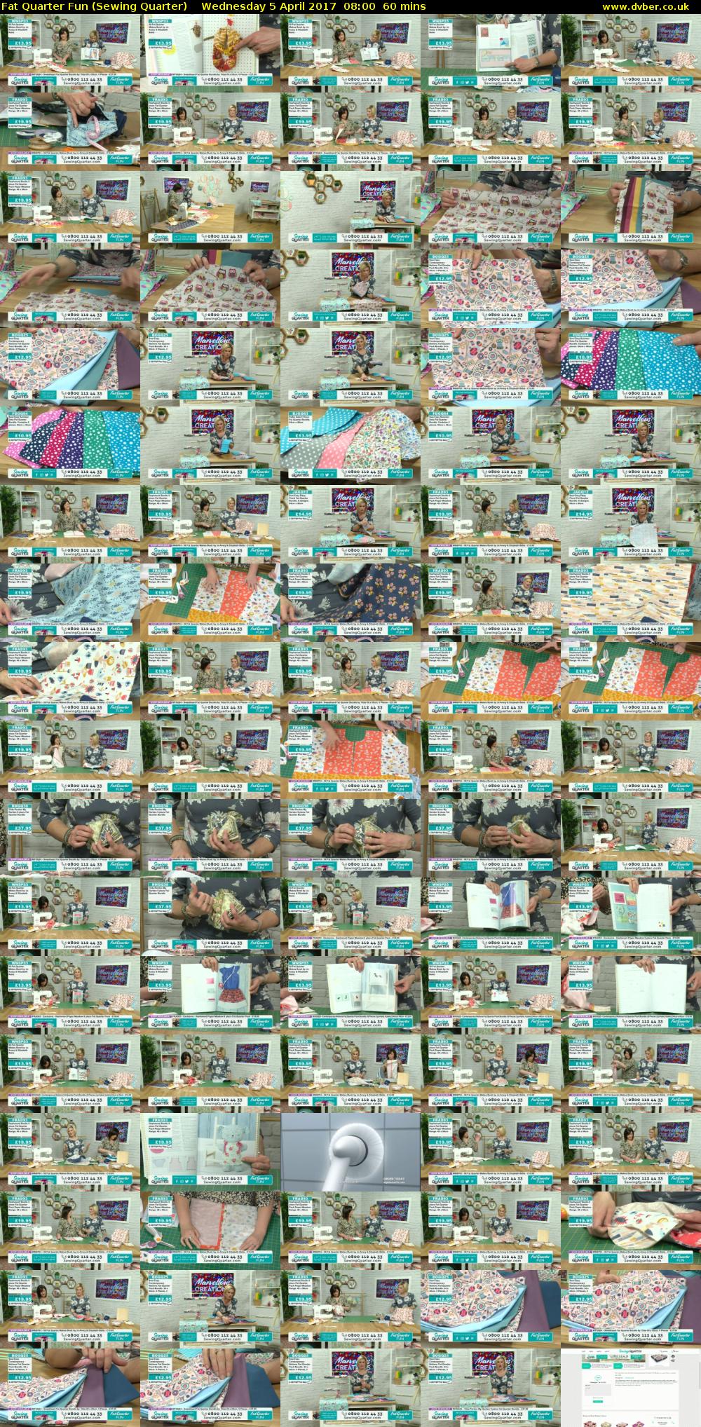 Fat Quarter Fun (Sewing Quarter) Wednesday 5 April 2017 08:00 - 09:00