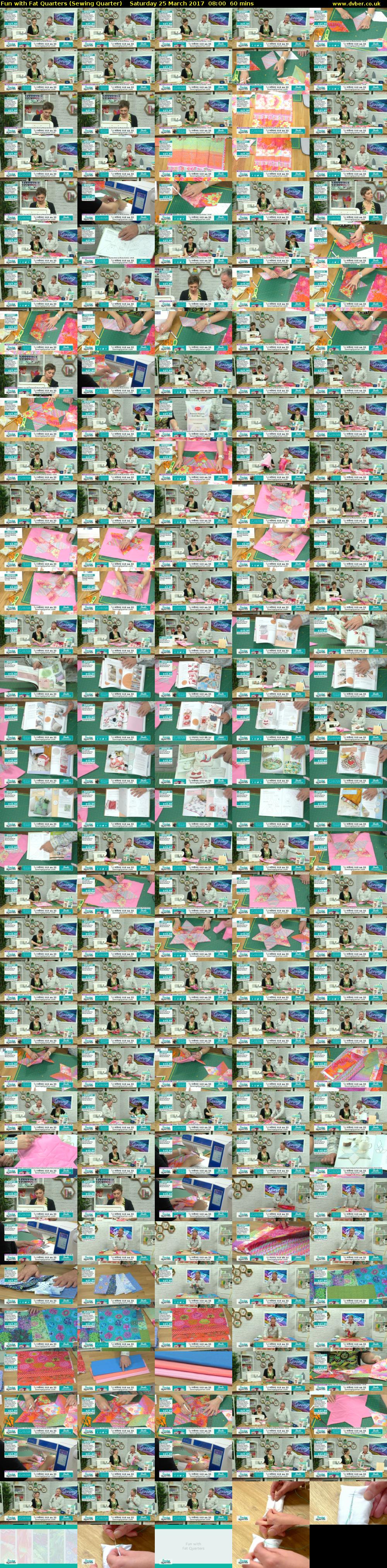 Fun with Fat Quarters (Sewing Quarter) Saturday 25 March 2017 08:00 - 09:00