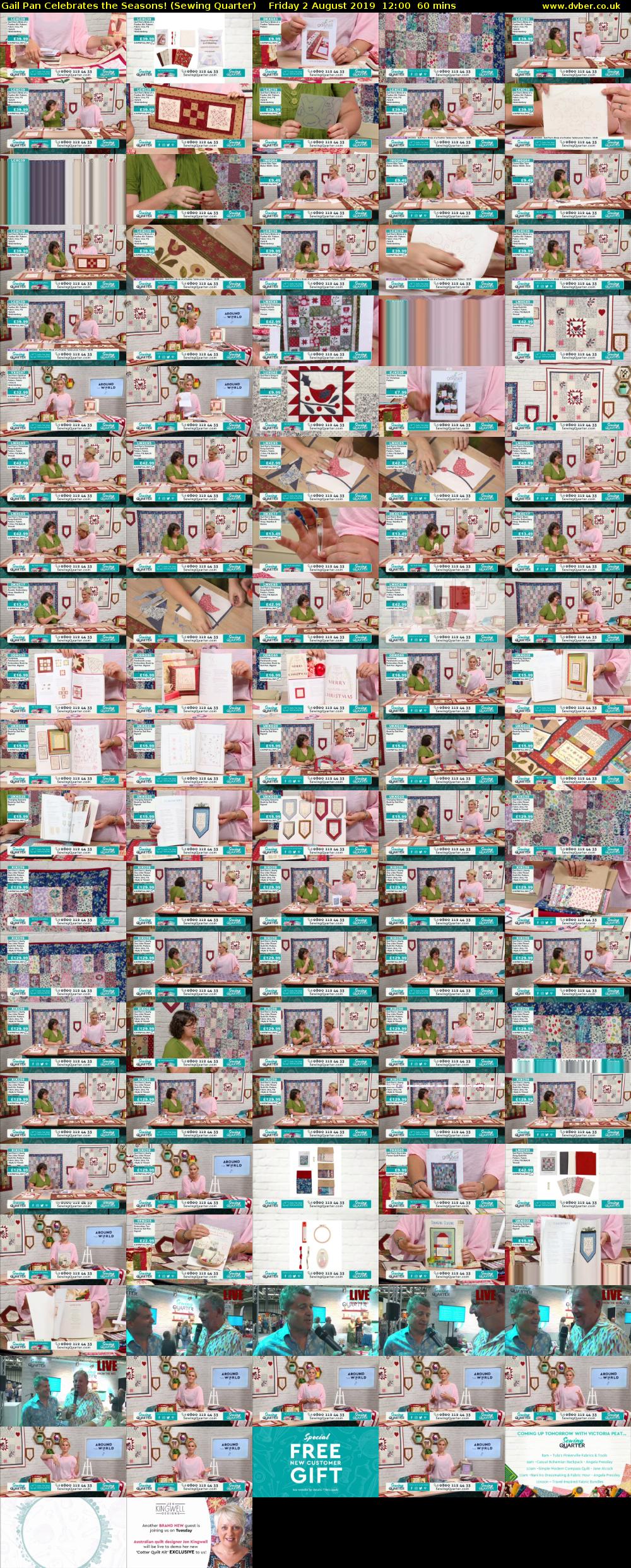 Gail Pan Celebrates the Seasons! (Sewing Quarter) Friday 2 August 2019 12:00 - 13:00