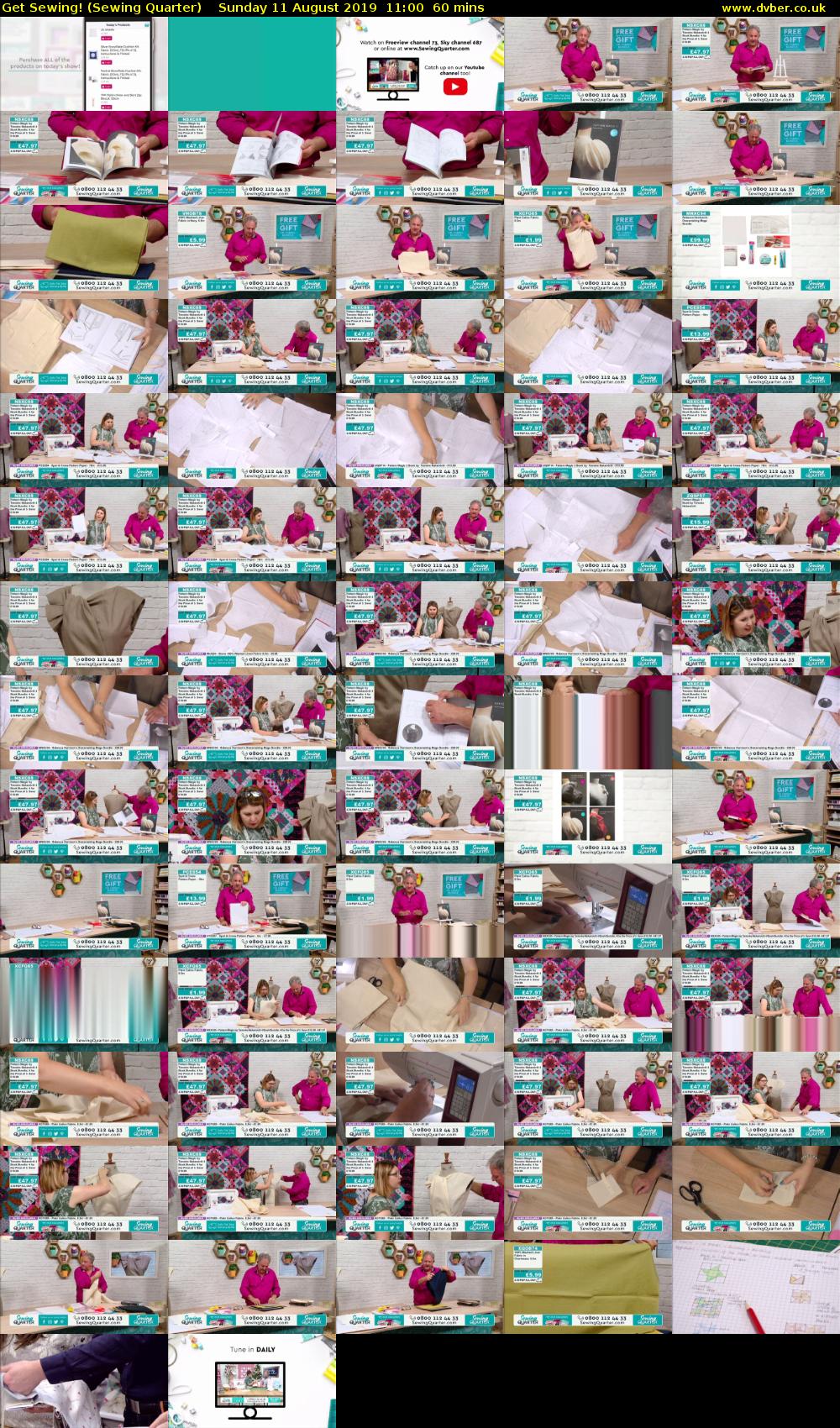 Get Sewing! (Sewing Quarter) Sunday 11 August 2019 11:00 - 12:00
