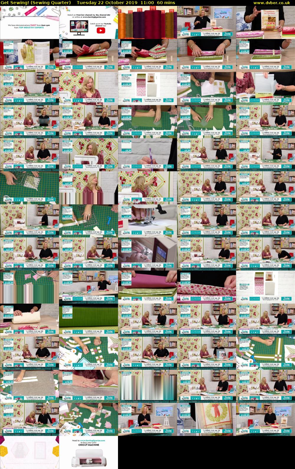 Get Sewing! (Sewing Quarter) Tuesday 22 October 2019 11:00 - 12:00