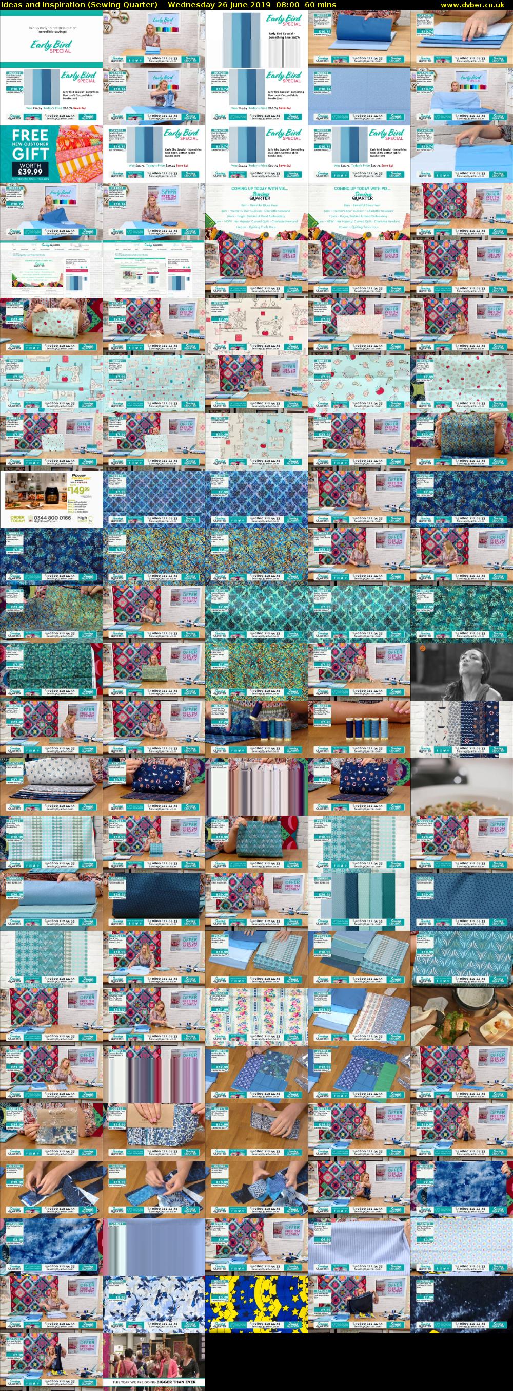 Ideas and Inspiration (Sewing Quarter) Wednesday 26 June 2019 08:00 - 09:00