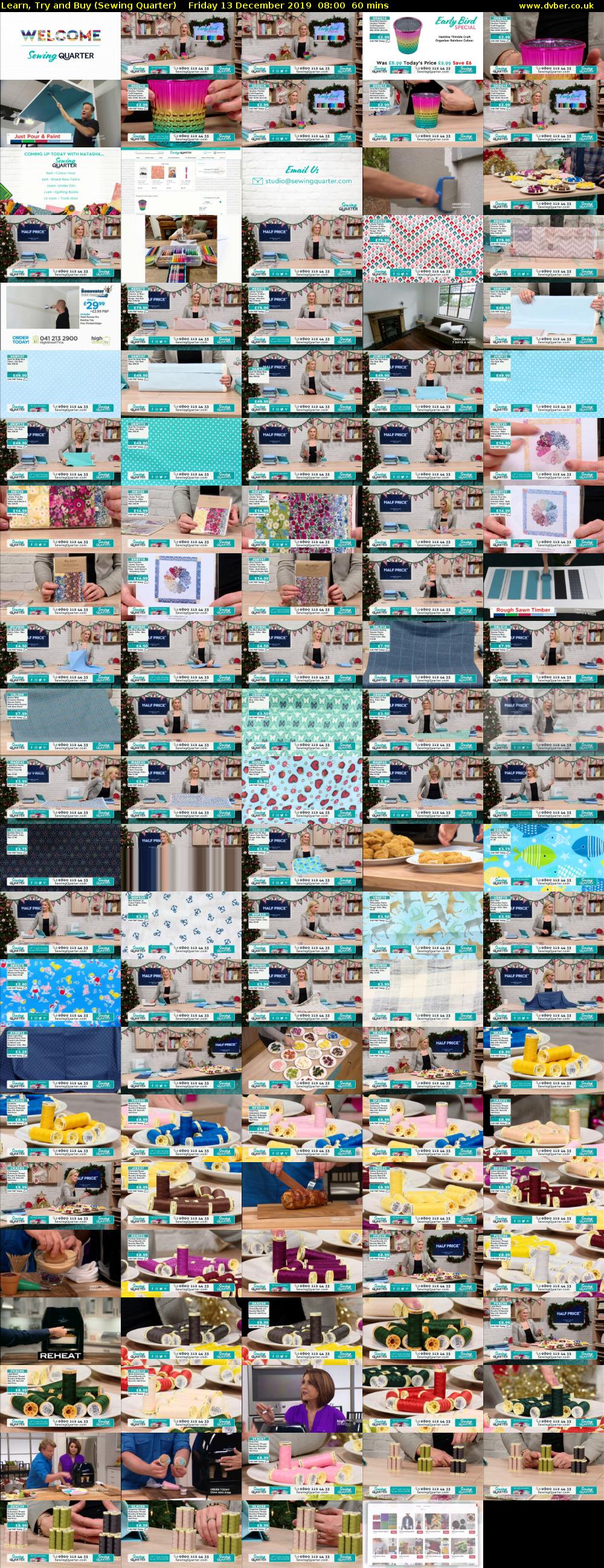 Learn, Try and Buy (Sewing Quarter) Friday 13 December 2019 08:00 - 09:00