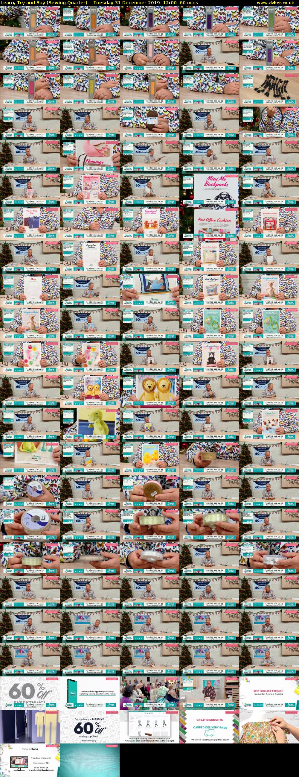 Learn, Try and Buy (Sewing Quarter) Tuesday 31 December 2019 12:00 - 13:00