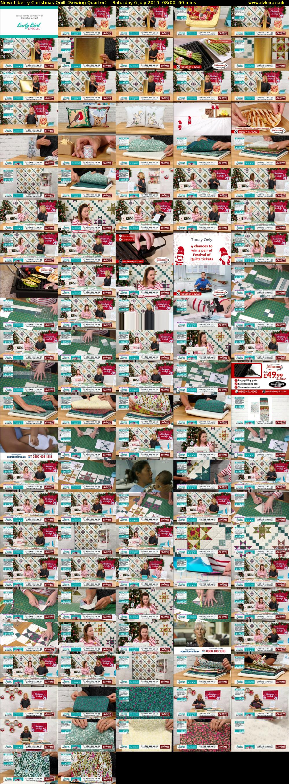 Liberty Christmas Quilt (Sewing Quarter) Saturday 6 July 2019 08:00 - 09:00