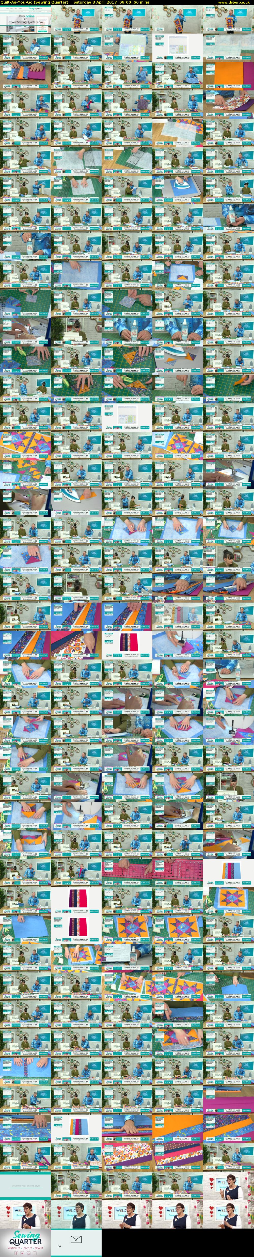 Quilt-As-You-Go (Sewing Quarter) Saturday 8 April 2017 09:00 - 10:00