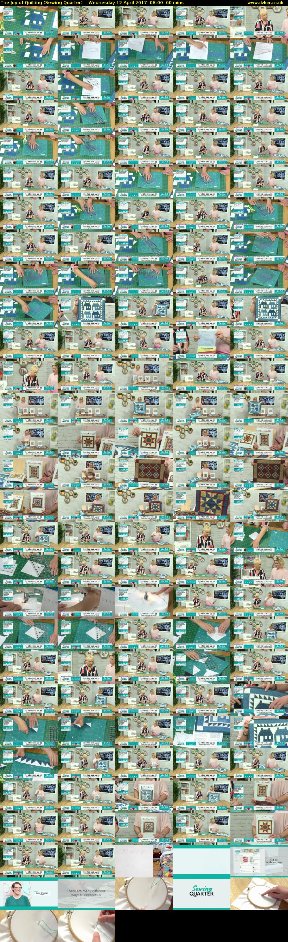 The Joy of Quilting (Sewing Quarter) Wednesday 12 April 2017 08:00 - 09:00