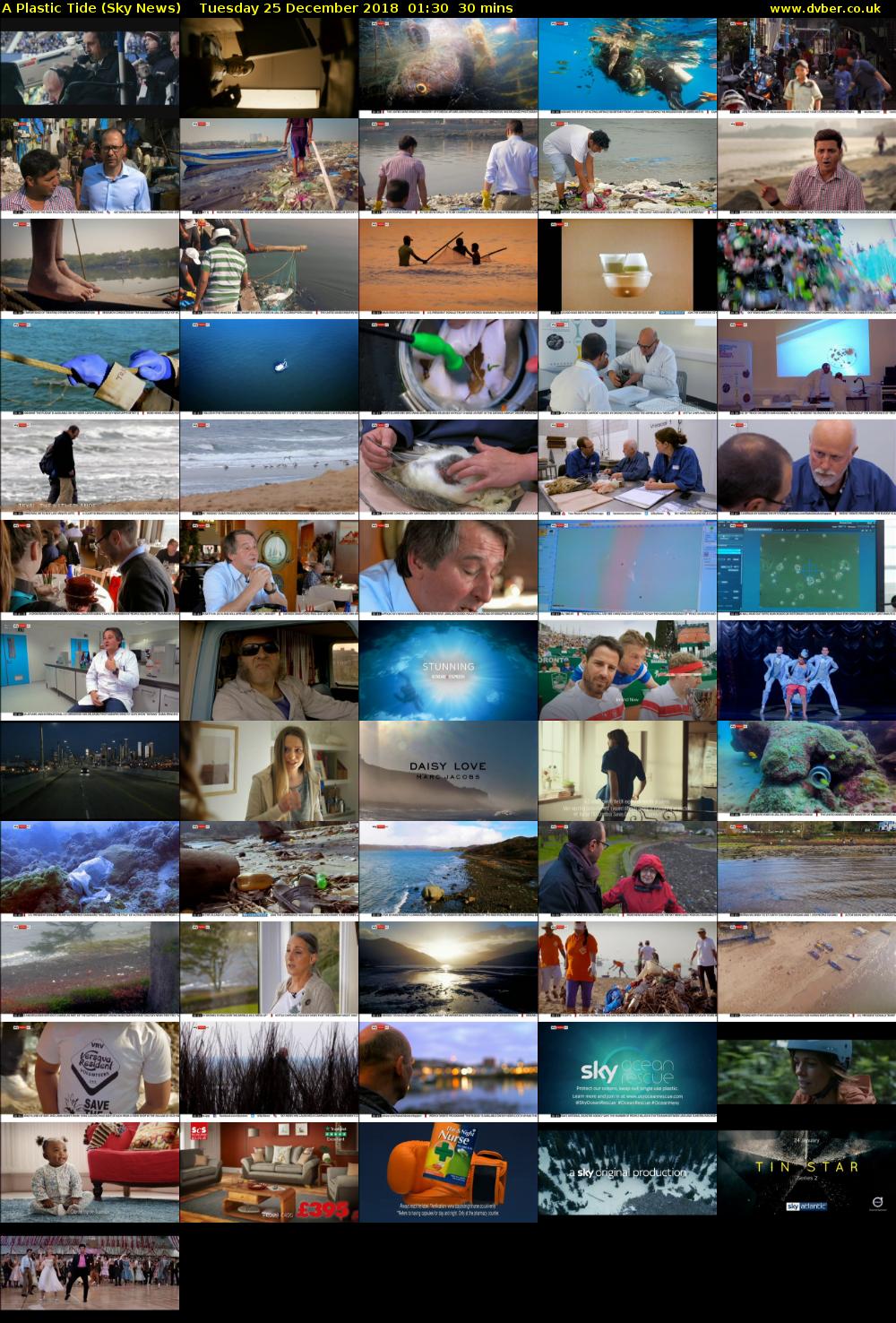 A Plastic Tide (Sky News) Tuesday 25 December 2018 01:30 - 02:00