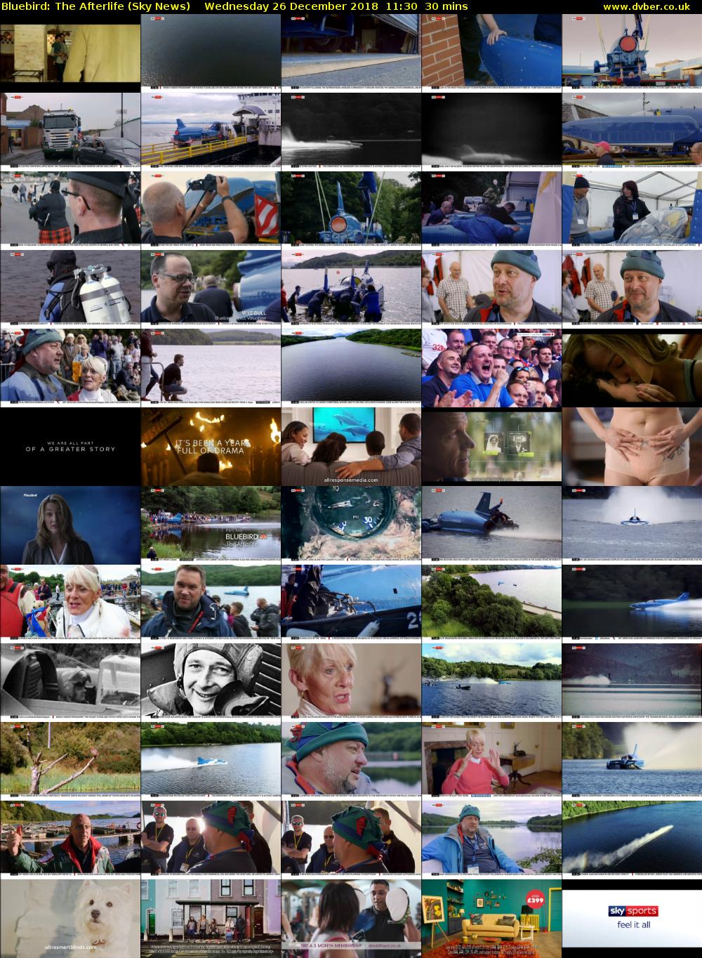 Bluebird: The Afterlife (Sky News) Wednesday 26 December 2018 11:30 - 12:00