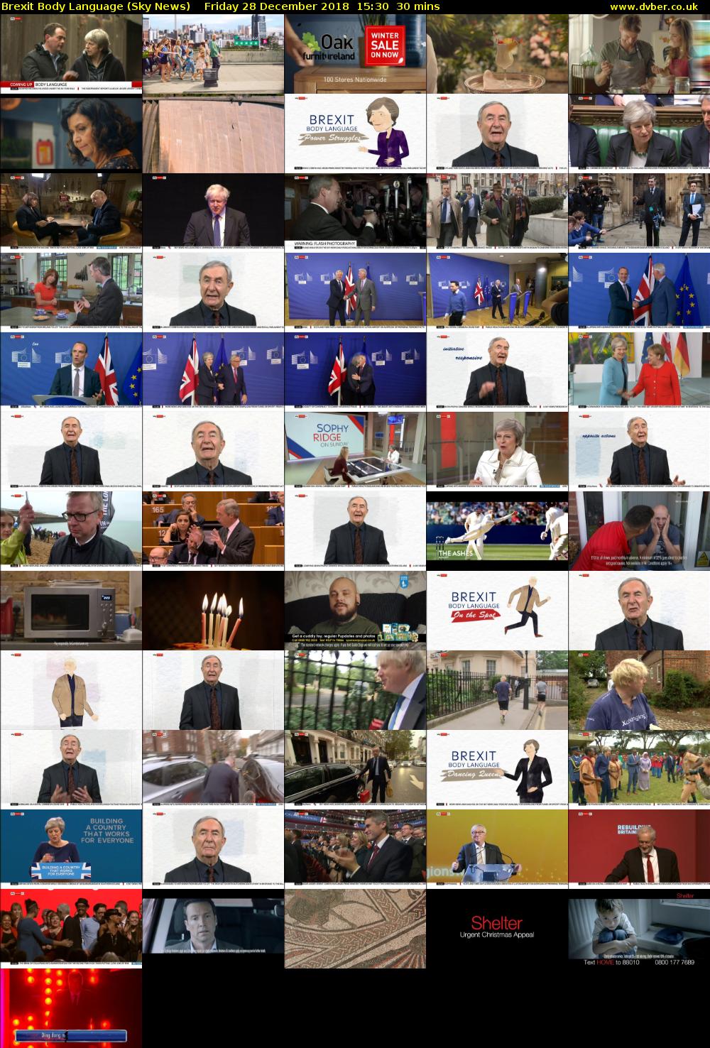 Brexit Body Language (Sky News) Friday 28 December 2018 15:30 - 16:00