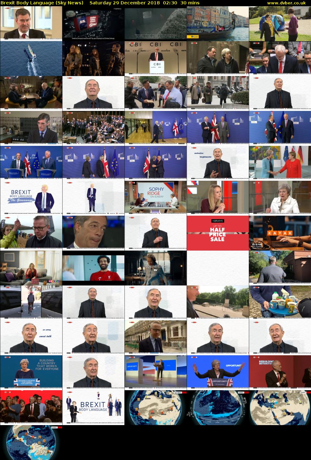 Brexit Body Language (Sky News) Saturday 29 December 2018 02:30 - 03:00