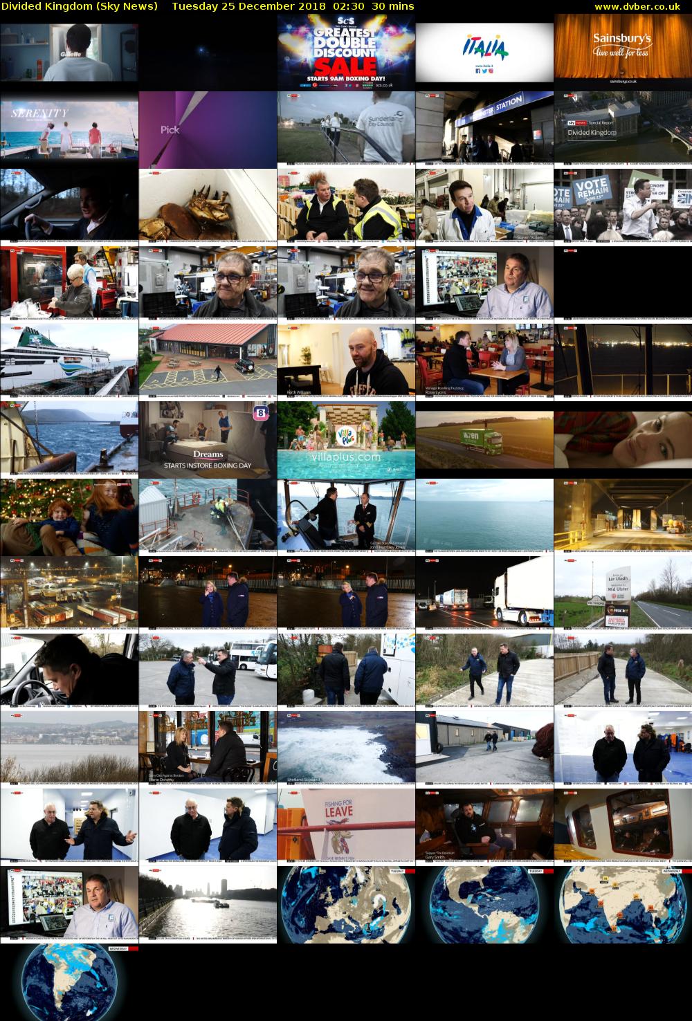 Divided Kingdom (Sky News) Tuesday 25 December 2018 02:30 - 03:00